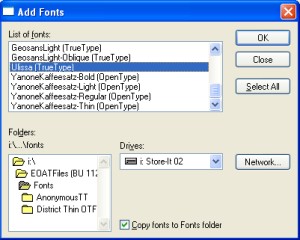font not installing from font kit